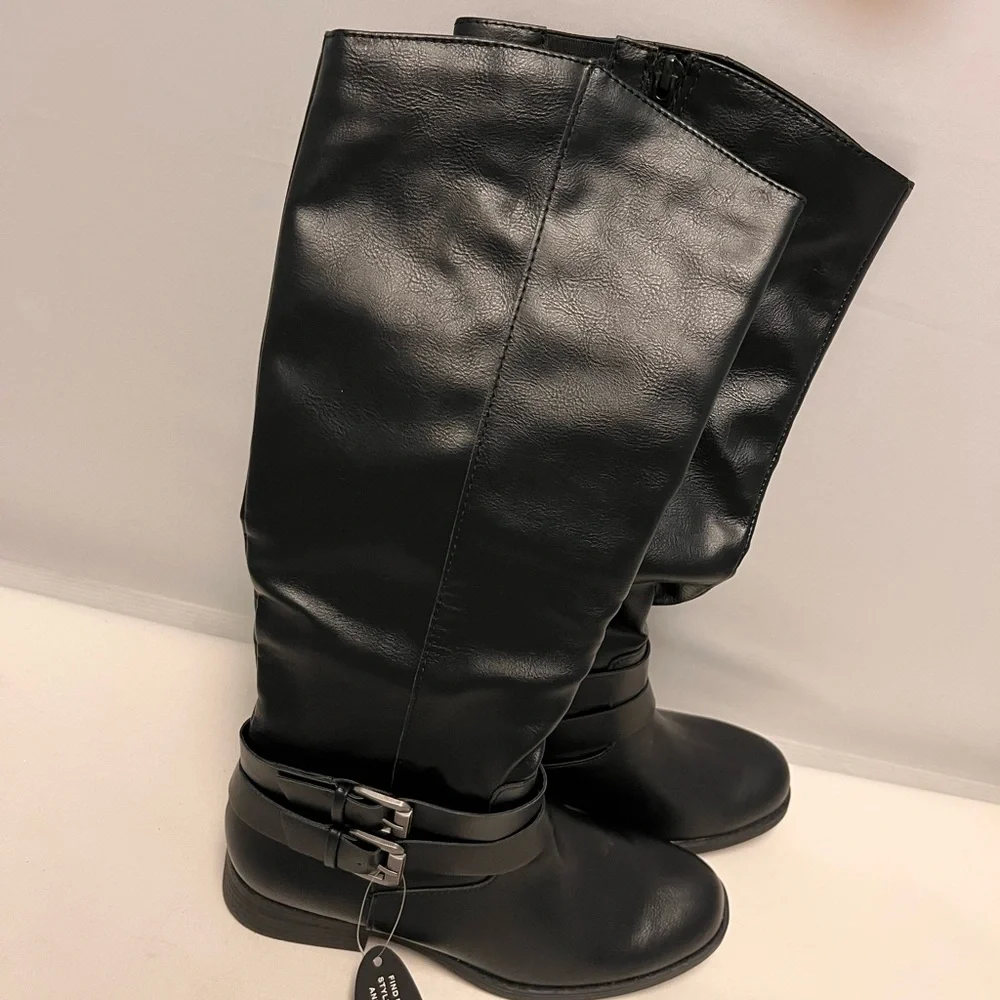 NEW Style & Co. Black Knee-High Boots 6M